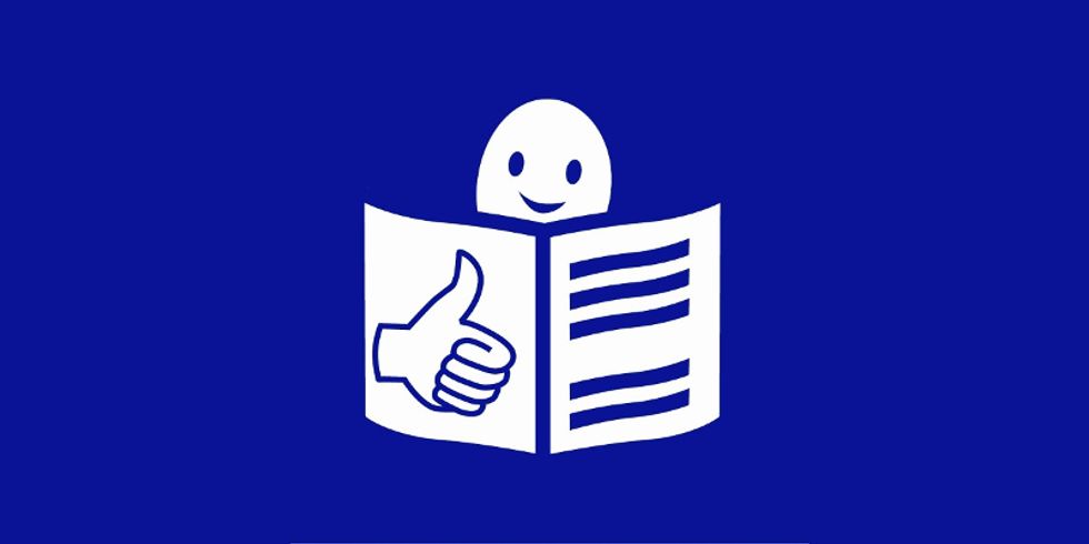 Das Bild zeigt das 'European Easy-to-Read Logo'. Zu sehen ist eine Zeichenfigur, die eine Zeitung liest und dabei mit einem Lächeln ein 'Daumen-nach-oben' Zeichen macht. (Quelle: European Easy-to-Read Logo: Inclusion Europe. More information at www.inclusion-europe.eu/easy-to-read) Das Bild zeigt das 'European Easy-to-Read Logo'. Zu sehen ist eine Zeichenfigur, die eine Zeitung liest und dabei mit einem Lächeln ein 'Daumen-nach-oben' Zeichen macht.