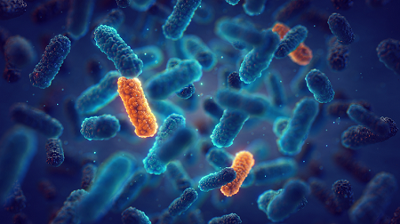 Genetic mutation in bacteria can lead to antibiotic resistance (Quelle: nobeastsofierce - stock.adobe.com) Eine genetische Mutation bei Bakterien kann zu Antibiotikaresistenzen führen.